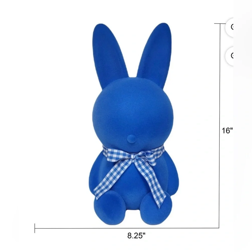Giant 16 inch Easter Bunny bright Blue  NEW in plastic